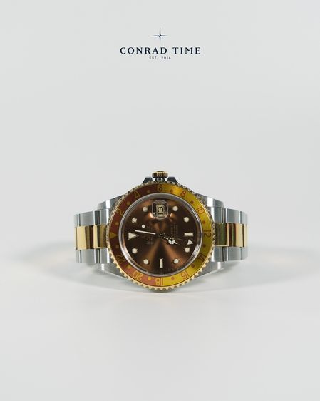 Rolex GMT-Master II 16713 Root Beer' Bronze dial Two-Tone Oyster 2000 40mm.  รูปที่ 6
