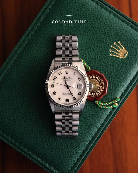 Rolex Datejust 16234 Rose Mother of pearl dial Jubilee 2003 36 mm. Fullset 