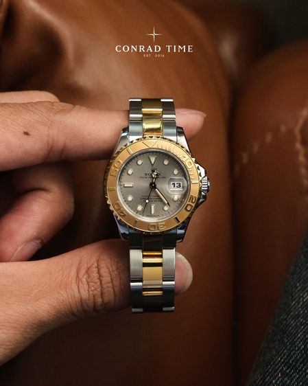 Rolex Yacht-Master 169623 Slate grey dial Two-Tone Oyster 2003 29mm. Fullset  รูปที่ 4