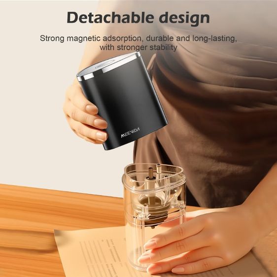 เครื่องบดกาแฟไฟฟ้า ปรับความละเอียดได้ 5 ระดับ แกนบดเซรามิก พกพาง่าย เครื่องบดเมล็ดกาแฟ มินิ ประกัน 3 เดือน รูปที่ 8