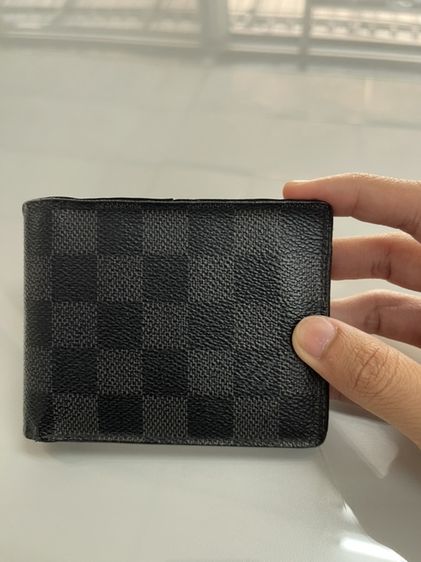 อื่นๆ หนังแท้ ชาย ดำ กระเป๋า Louis Vuitton รุ่น Multiple Wallet