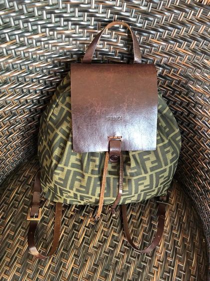 กระเป๋าFENDI ZUCCA CANVAS SHOULDER BAG รูปที่ 9