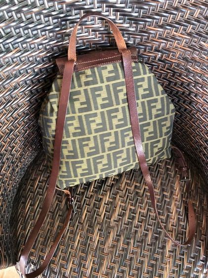 กระเป๋าFENDI ZUCCA CANVAS SHOULDER BAG รูปที่ 10