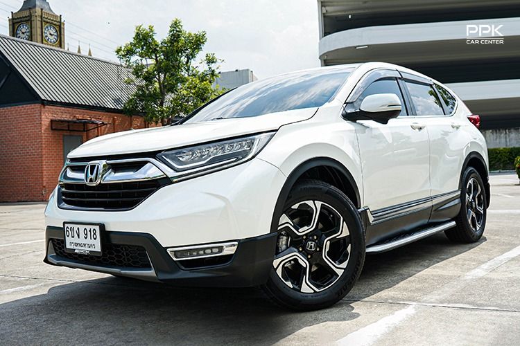 Honda CR-V 2018 1.6 DT EL 4WD Utility-car ดีเซล ไม่ติดแก๊ส เกียร์อัตโนมัติ ขาว