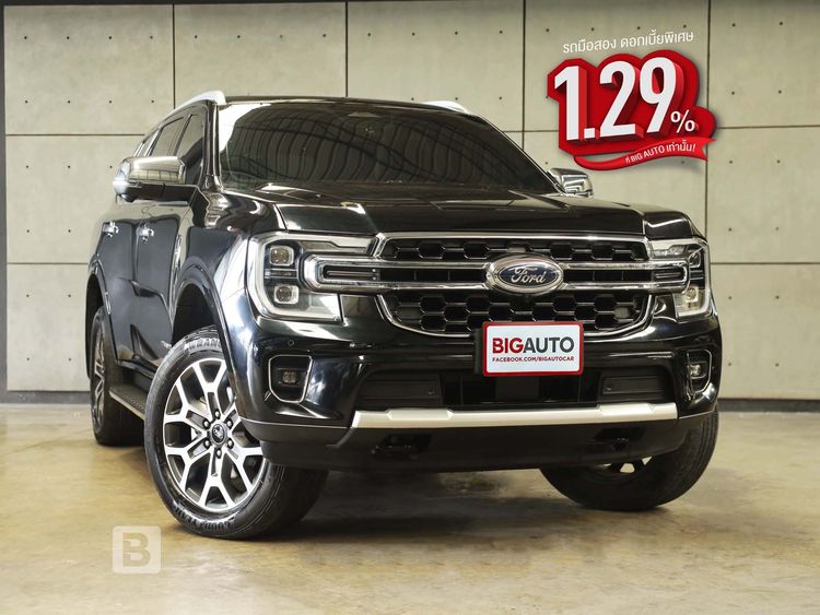 รถ Ford Everest 2.0 Bi-Turbo Titanium+ 4WD สี ดำ