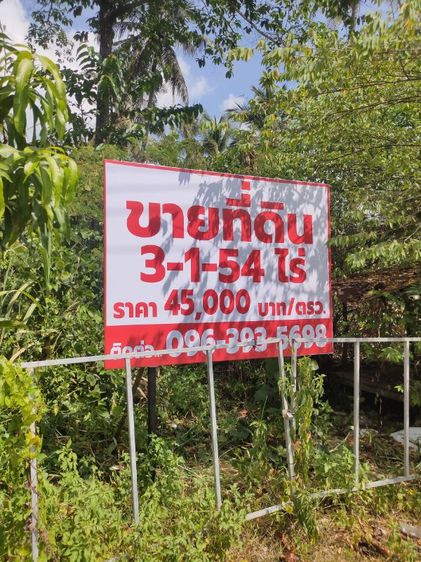 ขายที่ดินติดถนนใกล้อ่าวนางจ.กระบี่