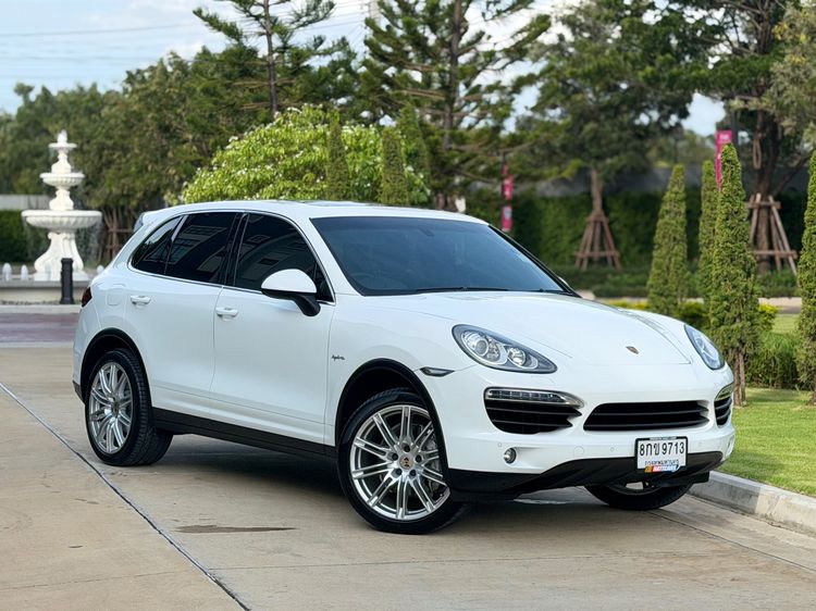 Porsche Cayenne 2012 3.0 S Hybrid 4WD Utility-car ไฮบริด ไม่ติดแก๊ส เกียร์อัตโนมัติ ขาว รูปที่ 3