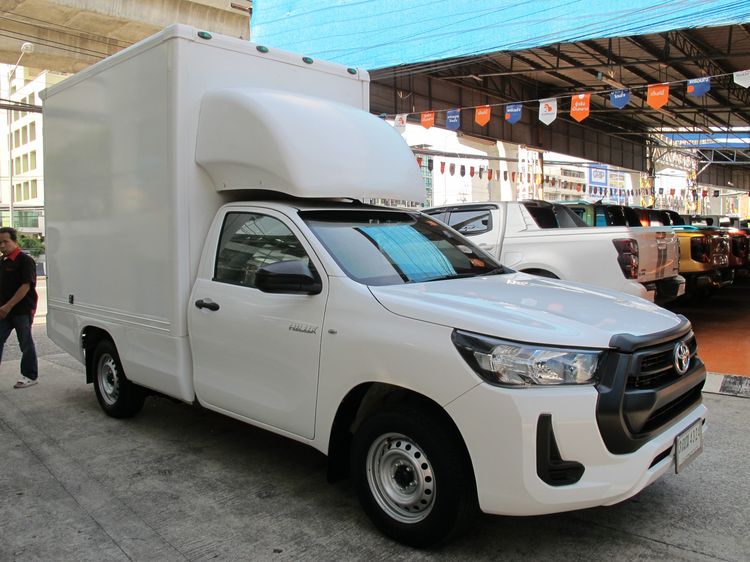 Toyota Hilux Revo 2021 2.4 Entry Van ดีเซล ไม่ติดแก๊ส เกียร์ธรรมดา ขาว รูปที่ 2