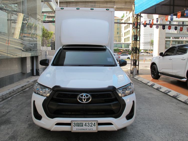 Toyota Hilux Revo 2021 2.4 Entry Van ดีเซล ไม่ติดแก๊ส เกียร์ธรรมดา ขาว รูปที่ 3