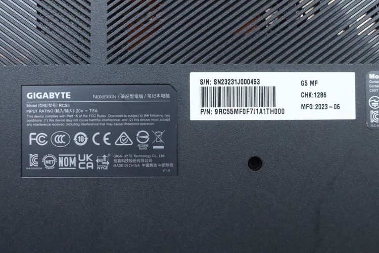 GIGABYTE G5 Core i5-12450H.RTX4050 RAM16.512GB รูปที่ 15