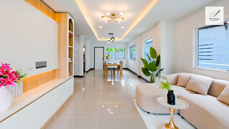 มีบางส่วน  ขายบ้านเดี่ยว 2 ชั้น ทำเลมีนบุรี-นิมิตใหม่ หมู่บ้าน KC Garden Home 2 บ้านสวยสไตล์โมเดิร์น รีโนเวทใหม่ทั้งหลัง พร้อมเข้าอยู่ทันที รูปที่ 4