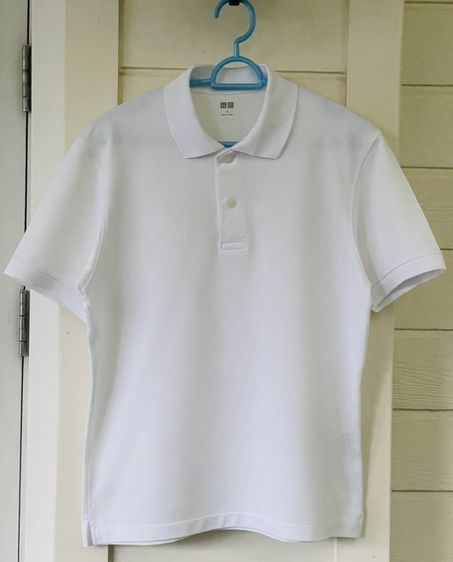 อื่นๆ EU 38 ขาว แขนสั้น เสื้อโปโล (Polo Shirt) แบรนด์ UNIQLO (S อก-38) มือสอง