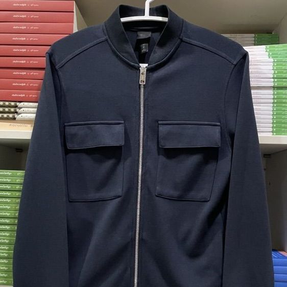 เสื้อแจ็คเก็ตบอมเบอร์ แบรนด์ H&M (XS อก-36) มือสอง
