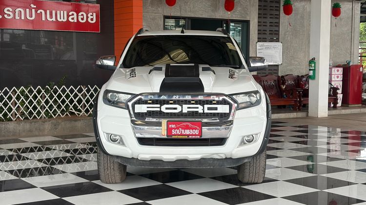 Ford Ranger 2017 2.2 Hi-Rider XLT Pickup ดีเซล ไม่ติดแก๊ส เกียร์ธรรมดา ขาว รูปที่ 2