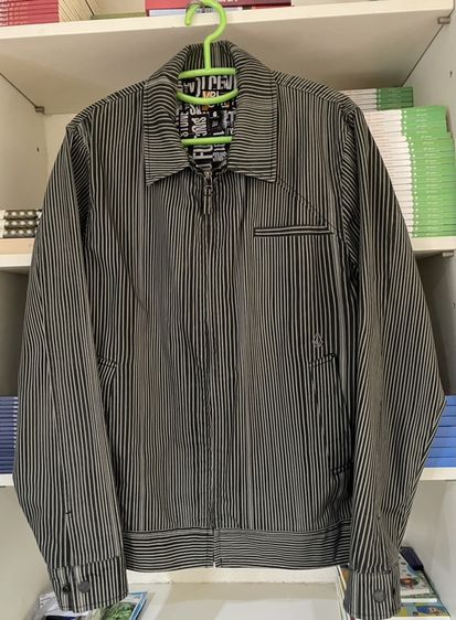 อื่นๆ เสื้อแจ็คเก็ต | เสื้อคลุม EU 40 เทา แขนยาว เสื้อแจ็คเก็ตลายทาง Volcom Naylor Stone (S อก-40) มือสอง