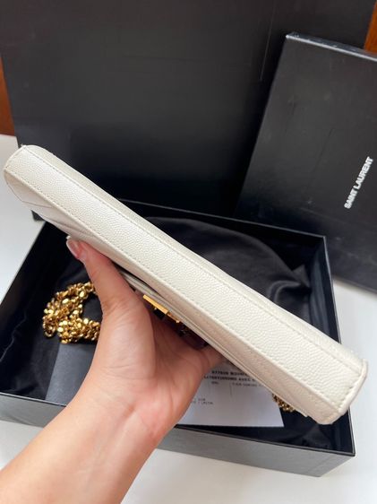 กระเป๋าYSL WOC9 ปี 2022สีขาว รูปที่ 4