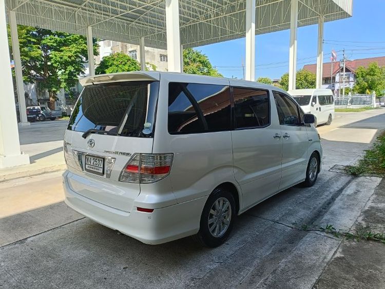 Toyota Alphard 2005 2.4 Hybrid E-Four 4WD Van ไฮบริด ไม่ติดแก๊ส เกียร์อัตโนมัติ ขาว รูปที่ 4
