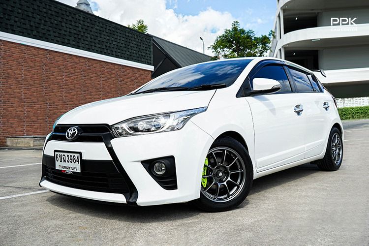 Toyota Yaris 2015 1.2 G Sedan เบนซิน ไม่ติดแก๊ส เกียร์อัตโนมัติ ขาว