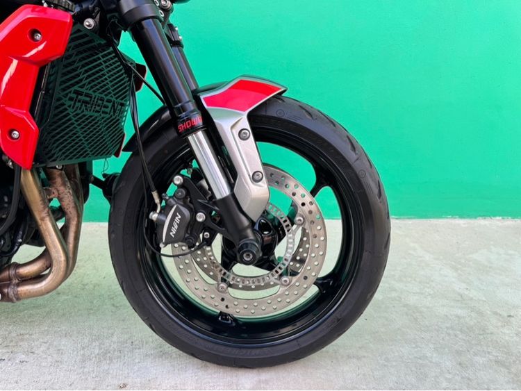 Triumph Trident 660 ปี21 สีเทาแดงวิ่ง12,000โล  รูปที่ 7