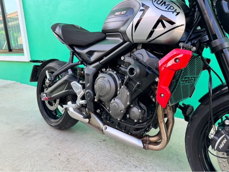 Triumph Trident 660 ปี21 สีเทาแดงวิ่ง12,000โล  รูปที่ 8