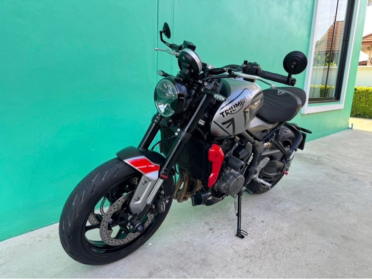 Triumph Trident 660 ปี21 สีเทาแดงวิ่ง12,000โล  รูปที่ 17