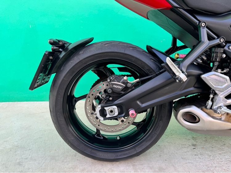 Triumph Trident 660 ปี21 สีเทาแดงวิ่ง12,000โล  รูปที่ 9