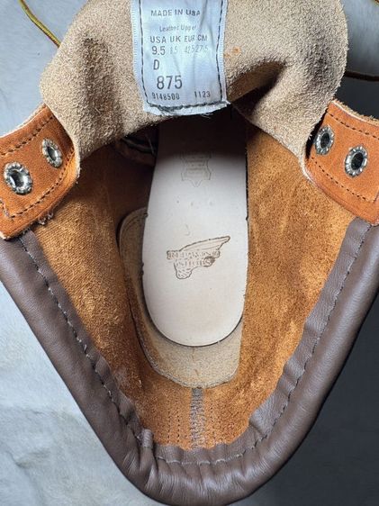 ขาย รองเท้าบู้ด Red Wing Moc-Toe รุ่น 875  9.5 us.D มือหนึ่ง มีกล่อง Made in USA รูปที่ 9