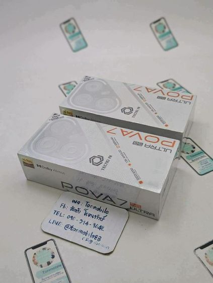 ยี่ห้ออื่นๆ 256 GB ขาย เทิร์น Tecno Pova 7 Ultra 5G Ram 12 Rom 256 ศูนย์ไทย ของใหม่มือ 1 ประกัน 1 ปี เพียง 8,590 บาท ครับ