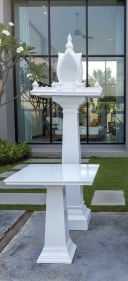 ของตกแต่งบ้านอื่นๆ ศาลพระภูมิโมเดิร์น รุ่นบัวมินิมอล สีขาว S-SERIES ดีไซน์มินิมอล