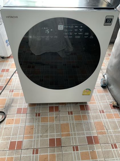 Hitachi ฝาหน้า เครื่องซักผ้าฮิตาชิ12kgสภาพใหม่เอี่ยม