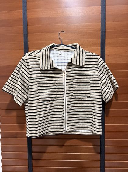 เสื้อครอปมีซิปรูด อกได้ถึง40
