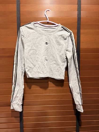 เสื้อครอบสีเทาแขนยาว อก36