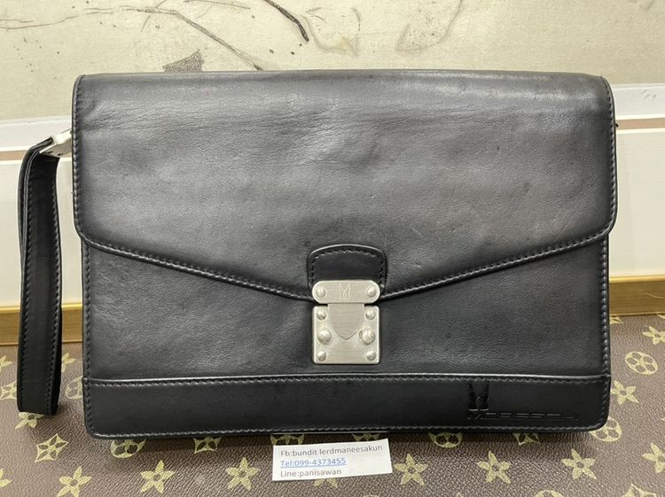 กระเป๋าคลัชหนังแท้ Moreschi Made in italy สวยๆ 890บาท