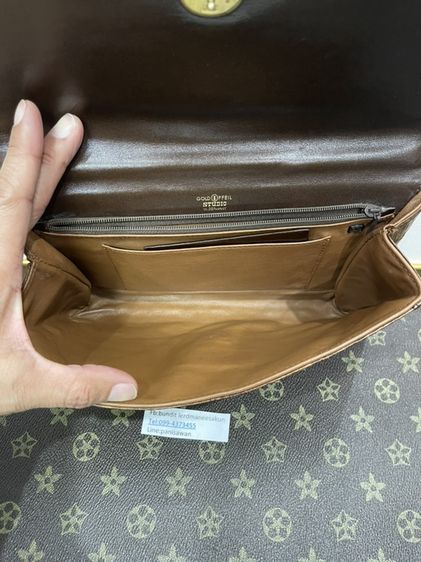 กระเป๋าคลัช หนังจระเข้เเท้ made in Germany แบรนด์ Gold Pleil 650 บาท รูปที่ 13