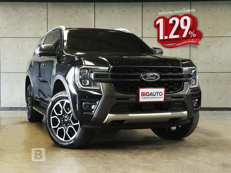 รถ Ford Everest 2.0 Bi-Turbo Wildtrak 4WD สี ดำ