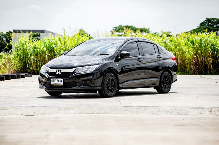 Honda City 2018 1.5 S Sedan เบนซิน เกียร์อัตโนมัติ ดำ รูปที่ 3