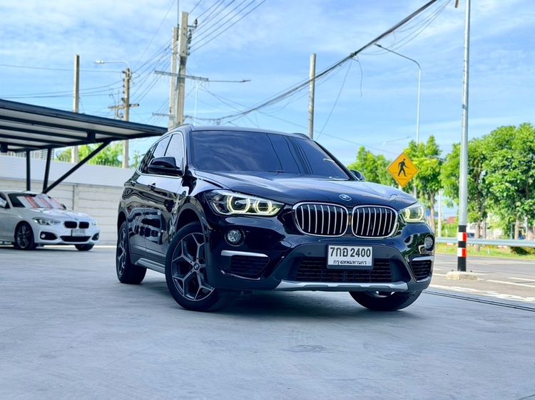 BMW X1 2018 1.5 sDrive18i xLine Utility-car เบนซิน ไม่ติดแก๊ส เกียร์อัตโนมัติ ดำ รูปที่ 2