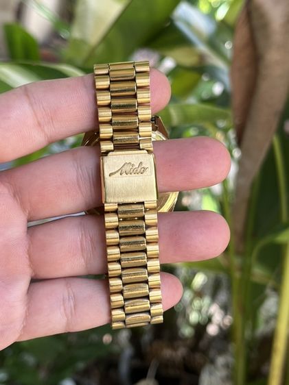 Mido Commander Automatic Swiss Madeเรือนสแตนเลสสึทองขอบทองหยักทรงโรเล็กซ์ หลักพลอย มีวันที่ สัปดาห์ สภาพสวย ขนาดตัวเรือน 37mm. เม็ดมะยมเขันกลียว รุ่น8299 รูปที่ 6