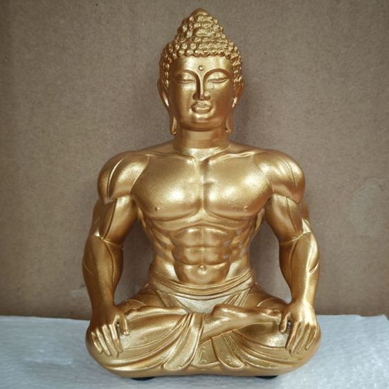 พระนักกล้าม สูง 14cm. กว้าง12cm