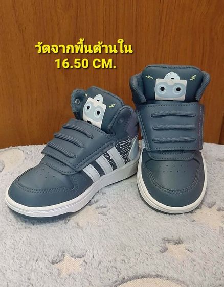 Adidas อื่นๆ ไม่ระบุ เทา รองเท้ามือสอง รองเท้าเด็ก ยาว 16.50 เซนติเมตร 📮ฟรีจัดส่ง