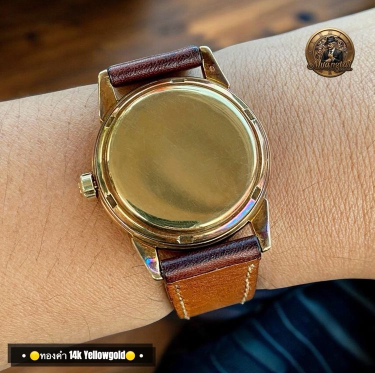Omega Seamaster Honey Comb Dial@6 O’Clock Autmatic Cal.353 Swiss ทองคำ 14k Yellowgold รูปที่ 9