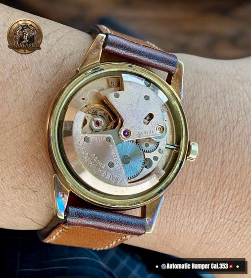 Omega Seamaster Honey Comb Dial@6 O’Clock Autmatic Cal.353 Swiss ทองคำ 14k Yellowgold รูปที่ 11