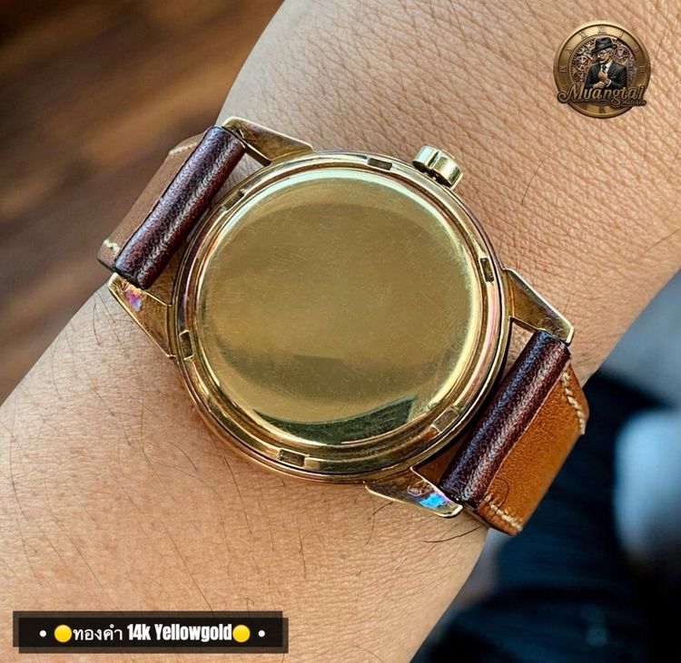 Omega Seamaster Honey Comb Dial@6 O’Clock Autmatic Cal.353 Swiss ทองคำ 14k Yellowgold รูปที่ 8