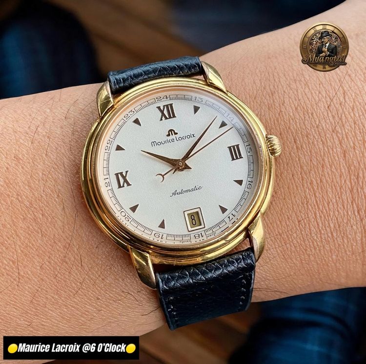 Maurice Lacroix@6 O’Clock Original Roman Dial Automatic Swiss GoldPlated รูปที่ 5