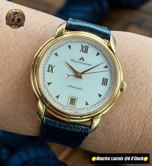 Maurice Lacroix@6 O’Clock Original Roman Dial Automatic Swiss GoldPlated รูปที่ 4