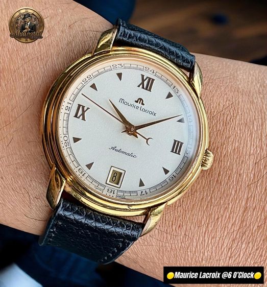 Maurice Lacroix@6 O’Clock Original Roman Dial Automatic Swiss GoldPlated รูปที่ 6