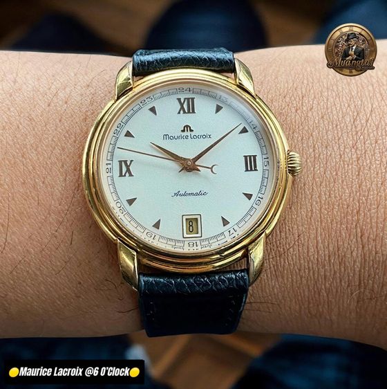 Maurice Lacroix@6 O’Clock Original Roman Dial Automatic Swiss GoldPlated รูปที่ 2