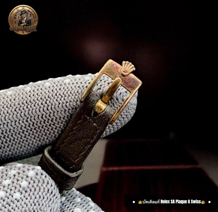 Rolex Precision 2 เข็มครึ่ง ทองคำ 14k Yellowgold Handwiding Swiss Lady Watch Vintage รูปที่ 16