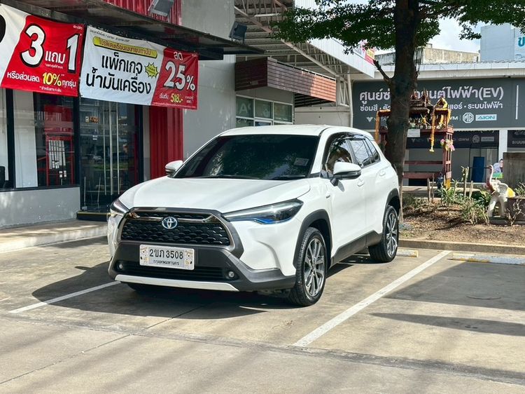 Toyota Corolla Cross 2022 1.8 HEV Premium Sedan ไฮบริด เกียร์อัตโนมัติ ขาว รูปที่ 3