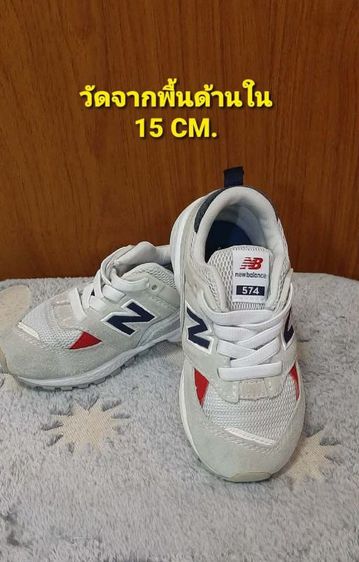 New Balance อื่นๆ ไม่ระบุ เทา รองเท้ามือสอง รองเท้าเด็ก ยาว 15 เซนติเมตร 📮ฟรีจัดส่ง